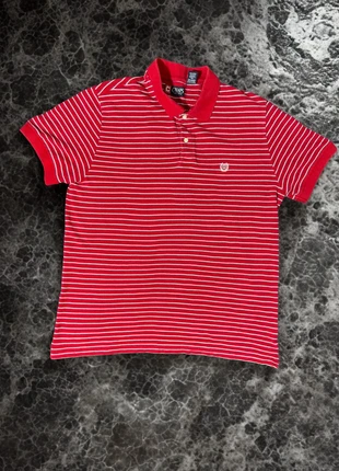 Y2K Vintage Chaps Polo Shirt Gestreift Rot/Weiß – XL, condizioni: Ottime, taglia: XL, €10.00, €11.20 include la Protezione acquisti