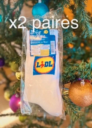 2 paires de chaussettes Lidl 39-42 neuf, marca: Lidl, estado: Novo com etiquetas, tamanho: S | 38–42, €5.00, €5.95 inclui Proteção do Comprador