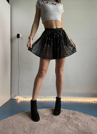 Lida Zantop Handmade Glitter Skirt Kerst Rokje, marca: Handmade Beauty, estado: Muy bueno, tamaño: M / 38 / 10, 40,00 €, 42,70 € Protección al comprador Pro incluida