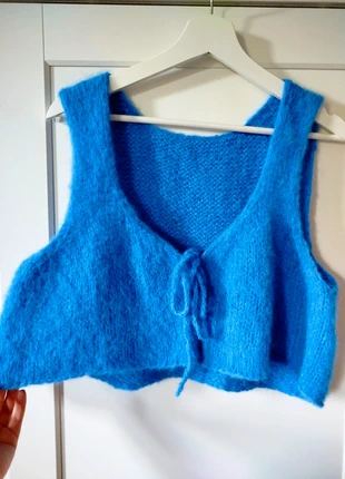 Cropped Vest (hand-knitted) Alpaca, marca: Hand Knitted, estado: Novo com etiquetas, tamanho: M / 38 / 10, €65.00, €68.95 inclui Proteção do Comprador Pro