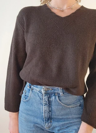 Pull Vintage Maison 123 marron chocolat, marke: Maison 123, zustand: Sehr gut, größe: XL / 42 / 14, 15,00 €, 16,45 € inklusive Vinted-Käuferschutz