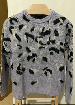 Pullover New Look - viola leopardato- taglia S, marca: New Look, estado: Muito bom, tamanho: S / 36 / 8, €5.00, €5.95 inclui Proteção do Comprador