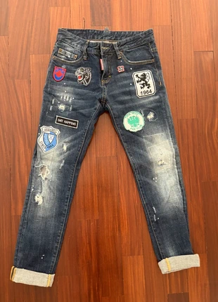 🔥 Jeans Dsquared2 Donna Patch Limited – Iconico, Grintoso, Super Glam! 🔥, marca: Dsquared2, estado: Muy bueno, tamaño: S / 36 / 8, 119,00 €, 125,65 € Protección al comprador incluida