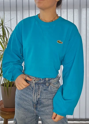 Sweat Vintage bleu clair des années 80' fabriqué en France Lacoste (3692), marca: Lacoste, estado: Bom, tamanho: L / 40 / 12, €29.00, €31.15 inclui Proteção do Comprador Pro