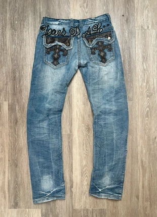 Jeans taille Basse Y2k brodé Strass style low waist, marque: y2k, état: Très bon état, taille: S, 19,00 €, 20,65 € Protection acheteurs incluse