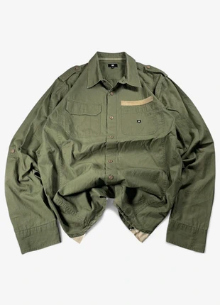 Vintage DG Chemise Army Jacket Y2K boxy fit green/cachi - M, marke: Army, zustand: Sehr gut, größe: M, 28,00 €, 30,10 € inklusive Vinted-Käuferschutz