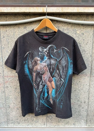 Vintage Black Skeleton Devil Angels Halloween Tees, brand: Vintage Dressing, condizioni: Ottime, taglia: L, €9.00, €10.15 include la Protezione acquisti