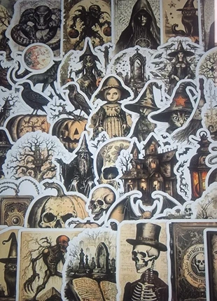 Lot de 50 stickers Gothique Halloween 🎃 2,50€ le lot !, merk: Stickers, staat: Heel goed, € 2,50, € 3,33 inclusief Kopersbescherming Pro