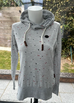Sweat à capuche femme Naketano fin gris motifs taille M très bon état, marca: Naketano, estado: Muy bueno, tamaño: M / 38 / 10, 20,00 €, 21,70 € Protección al comprador Pro incluida