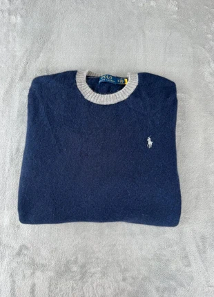 Pull Ralph Lauren col rond Laine | Taille XL | Bleu marine gris, marca: Ralph Lauren, estado: Muy bueno, tamaño: XL, 34,90 €, 37,35 € Protección al comprador incluida