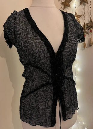 Vintage 90s y2k lace sequin blouse, brand: Vintage, condition: Very good, size: L / 12, £10.00, £11.20 includes Buyer Protection Pro
