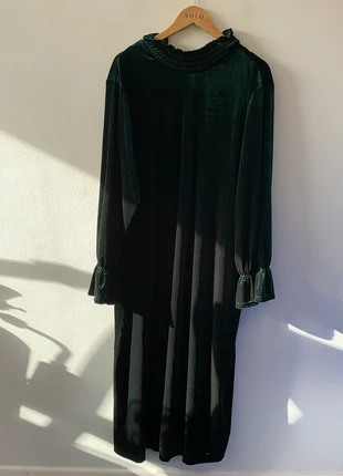 Native Youth High Neck Maxi Smock Dress Green Velvet (g9), brand: Native youth, condition: New with tags, size: 5XL / UK 36-38, £8.00, £9.10 includes Buyer Protection Pro