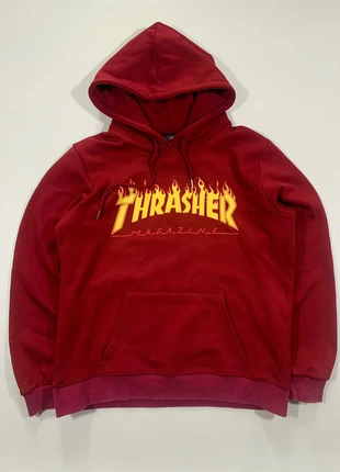 Thrasher Flaming Logo Hoodie, marke: Thrasher, zustand: Sehr gut, größe: L, 45,00 €, 47,95 € inklusive Vinted-Käuferschutz