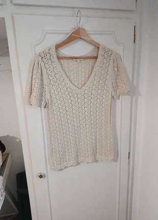 Top en coton vintage, marke: Grain de Malice, zustand: Sehr gut, größe: L / 40 / 12, 7,00 €, 8,05 € inklusive Vinted-Käuferschutz
