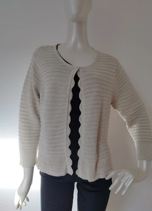 🤍 Gilet beige doré Balsamik – Taille 46/48, brand: BALSAMIK, condizioni: Ottime, taglia: XXXL / IT 50 / EU 46, €8.00, €9.10 include la Protezione acquisti