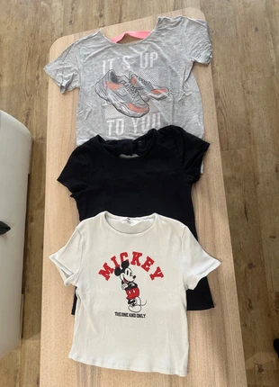 Lot 3 t-shirt fille, brand: H&M, condition: Very good, size: 9 years / 134 cm, €5.00, €5.95 includes Buyer Protection