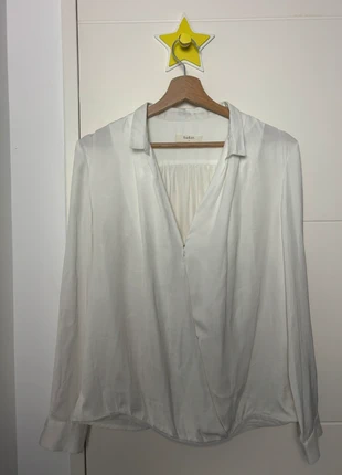 Chemise / Blouse ba&sh blanche Taille M en Polyester, marca: Ba&sh, estado: Muy bueno, tamaño: M / 38 / 10, 30,00 €, 32,20 € Protección al comprador incluida