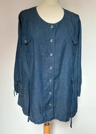 Chemise manches longues, avec ceinture Bleu jean La maison du Jersey Taille 46, marque: La Maison du Jersey, état: Très bon état, taille: XXXL / 46 / 18, 8,00 €, 9,10 € Protection acheteurs (Pro) incluse