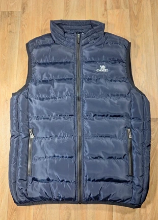 Doudoune sans manche Camel | Bleu marine logo brodé | Taille M | NEUVE, brand: Vintage Dressing, condition: New without tags, size: M, €19.99, €21.69 includes Buyer Protection