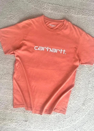 T-Shirt Carhartt WIP Embroidery orange logo brodé coupe droite crew neck Tee - taille S - 100% coton, marke: Carhartt, zustand: Sehr gut, größe: S, 11,90 €, 13,20 € inklusive Vinted-Käuferschutz