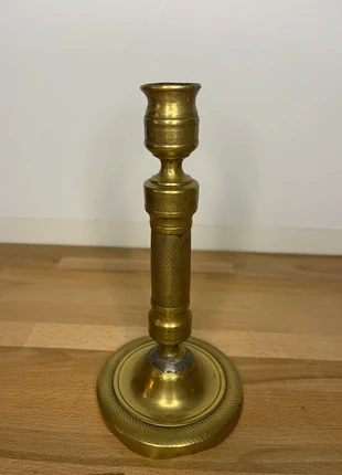 Bougeoir ancien en laiton 22,5 cm, marque: Vintage, état: Satisfaisant, 8,00 €, 9,10 € Protection acheteurs incluse