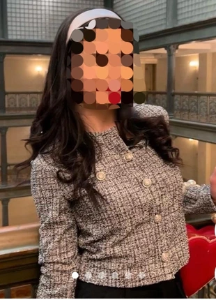 Cardigan/blazer effetto tweed H&M, brand: H&M, condizioni: Ottime, taglia: S / IT 40 / EU 36, €6.00, €7.00 include la Protezione acquisti