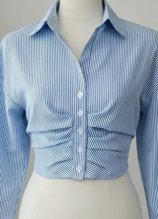 Chemise Crop Top Rayée Bleue Cintrée ~ T M.38 Neuf, marque: Tendance, état: Très bon état, taille: M / 38 / 10, 39,99 €, 42,69 € Protection acheteurs incluse