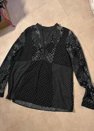 Chemisier noir imprimer zara, brand: Zara, condition: Very good, size: L / 40 / 12, €8.00, €9.10 includes Buyer Protection