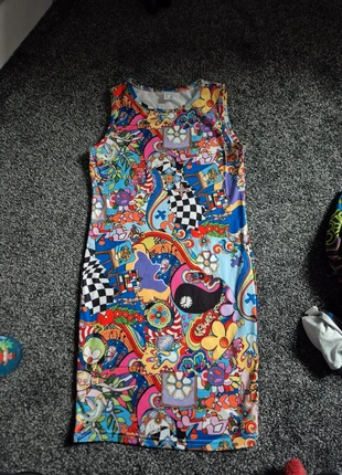 Girls age 9 colourful print dress, brand: Shein, condition: Very good, size: 9 years / 134 cm, £3.00, £3.54 includes Buyer Protection