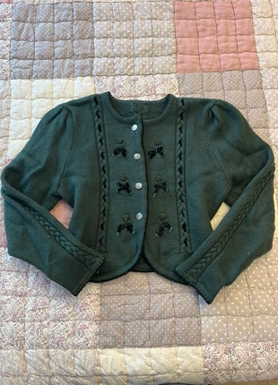 coquette green autrichian cardigan with bow velvet details cottage, marca: COQUETTE, estado: Bueno, tamaño: XS / 34 / 6, 35,00 €, 37,45 € Protección al comprador Pro incluida