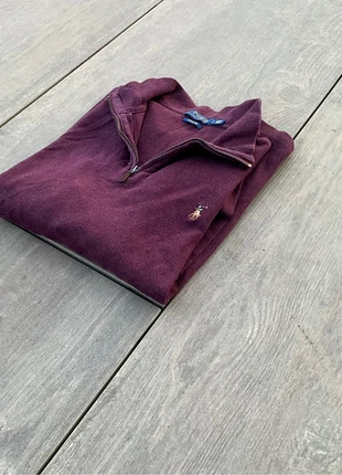Polo Ralph Lauren Half Zip Pullover Bordeaux, marca: Ralph Lauren, estado: Muito bom, tamanho: L, €44.90, €47.85 inclui Proteção do Comprador