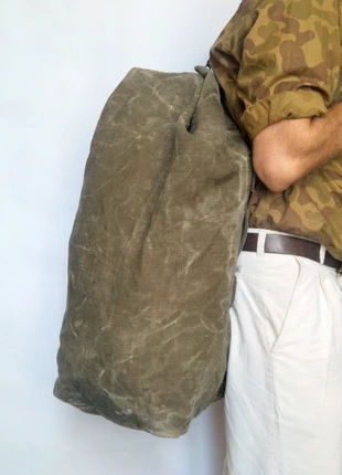 Sac paco transport armée army duffle bag holdall borsa esercito bolsa ejercito leger plunjebaal, marque: Belgian army 1974 linnen-canvas Duffle holdall bag, état: Très bon état, 65,00 €, 68,95 € Protection acheteurs incluse