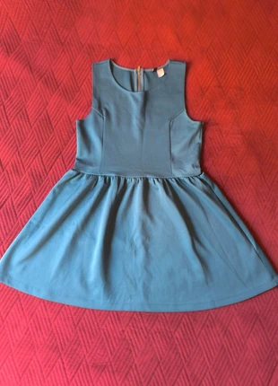Robe H&M bleue canard taille M, merk: H&M, staat: Goed, maat: M / 38 / 10, € 1,00, € 1,75 inclusief Kopersbescherming
