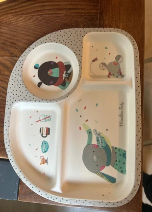 Lot de deux assiettes pour enfant, brand: Moulin Roty, condizioni: Ottime, taglia: S, €1.00, €1.75 include la Protezione acquisti