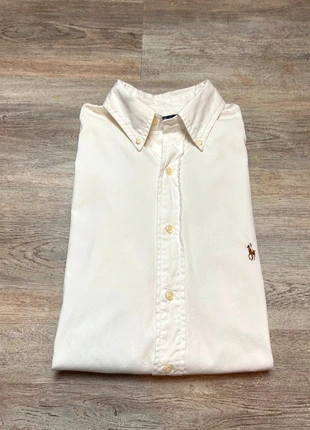 Chemise Ralph Lauren manche longue couleur blanc logo premium taille S en très bon état, marke: Ralph Lauren, zustand: Sehr gut, größe: S, 25,00 €, 26,95 € inklusive Vinted-Käuferschutz