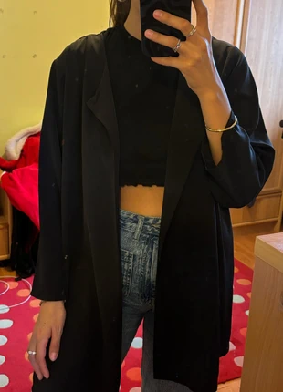 Blazer noir à bouton col rond – Piazza Italia – Taille XXL, brand: Piazza Italia, condizioni: Nuovo senza cartellino, taglia: XXL / IT 48 / EU 44, €12.00, €13.30 include la Protezione acquisti