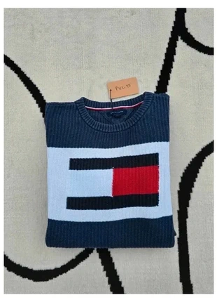 Pull Tommy Hilfiger Col Rond Taille XL bleu marine blanc Femme Women PULL15, marca: Tommy Hilfiger, estado: Muy bueno, tamaño: XL / 42 / 14, 14,99 €, 16,44 € Protección al comprador Pro incluida