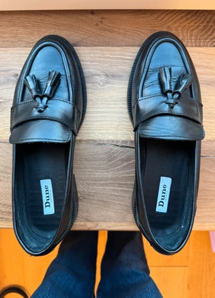 Dune Black Leather Tassel Loafers (EU 40), marque: Dune, état: Très bon état, taille: 40, 60,00 €, 63,70 € Protection acheteurs incluse