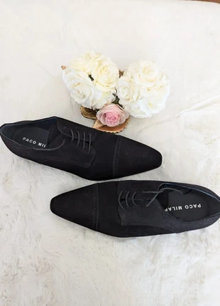 Chaussures habillées homme Paco Milan – Pointure 44 – Noir velours élégant – Bout pointu stylé, merk: Paco Milan, staat: Heel goed, maat: 44, € 49,99, € 53,19 inclusief Kopersbescherming Pro