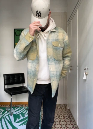 Sobrecamisa Mezcla LANA tonos verdes de Zara - Talla S-M, marque: Zara, état: Neuf sans étiquette, taille: S, 25,00 €, 26,95 € Protection acheteurs incluse