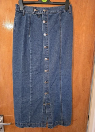 Button-Down Denim Midi Skirt, brand: Shein, condition: New without tags, size: M / 38 / 10, €8.00, €9.10 includes Buyer Protection
