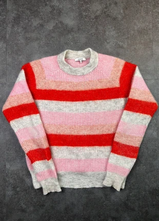 Sweat / pull / crewneck ganni multicolore gris rose rouge - Taille S, brand: Ganni, condizioni: Ottime, taglia: S / IT 40 / EU 36, €100.00, €105.70 include la Protezione acquisti