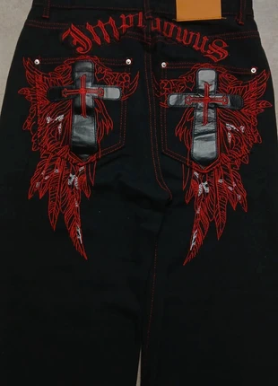 Baggy Black Pants Jessie Pinkman Red Cross, marque: Vintage Dressing, état: Très bon état, taille: W30 | FR 40, 34,00 €, 36,40 € Protection acheteurs incluse