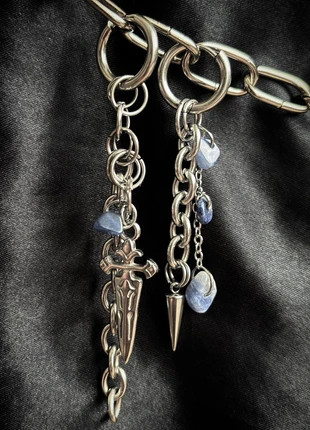 Boucles d’oreilles Larmes d’Acier - bijoux gothique faits main, merk: BLACK LILITH, staat: Nieuw met prijskaartje, € 18,00, € 19,60 inclusief Kopersbescherming