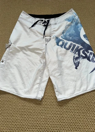Short de Bain Quiksilver – Blanc & Bleu – Taille XS – Très Bon État, marque: Quiksilver, état: Très bon état, taille: XS, 12,99 €, 14,34 € Protection acheteurs (Pro) incluse