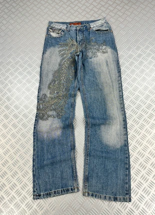 Vintage Y2k embroidered japanese jeans Dragon sukajan souvenir opium 2000s, marca: Vintage Dressing, estado: Muy bueno, tamaño: M, 70,00 €, 74,20 € Protección al comprador Pro incluida