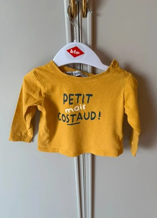 T-shirt manches longue Moutarde - 12 mois NPO Baby, merk: Npo Baby, staat: Heel goed, maat: 9-12 maanden / 74 cm, € 1,20, € 1,96 inclusief Kopersbescherming