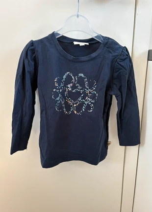 Blauw truitje maat 86 POMPdeLUX met bloem print, marca: POMPdeLUX, estado: Muy bueno, tamaño: 18-24 meses / 86 cm, 3,00 €, 3,85 € Protección al comprador incluida