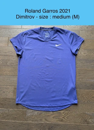 Roland Garros 2020 - polo de tennis Nike - Dimitrov - taille M - tres bon état, marke: Nike, zustand: Sehr gut, größe: M, 49,99 €, 53,19 € beinhaltet Vinted-Käuferschutz Pro