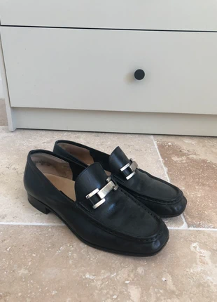 Moccassin cuir noir, marque: Vintage Dressing, état: Très bon état, taille: 38, 30,00 €, 32,20 € Protection acheteurs incluse